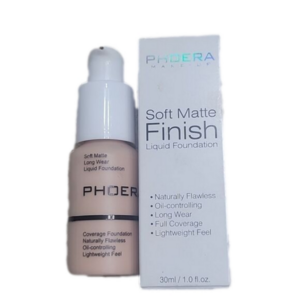 101 porcelain soft matte finish foundation base 30ml phoera